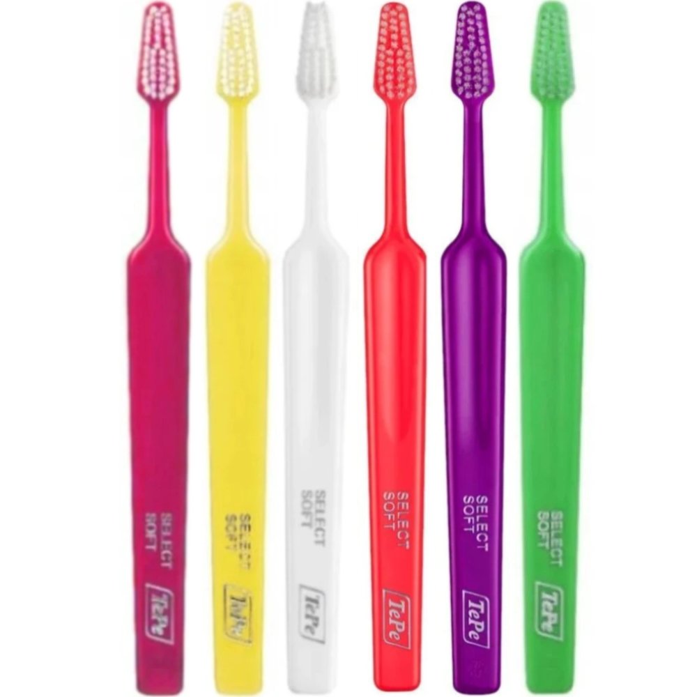 TePe Select Soft Toothbrush Μαλακές Οδοντόβουρτσες με Κωνική Κεφαλή για Αποτελεσματικό Καθαρισμό 6 Τεμάχια - Multicolor 19