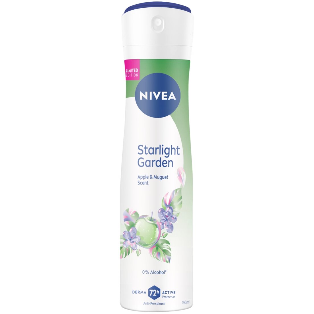Nivea Limited Edition Starlight Garden 72h Protection Deo Spray Γυναικείο Αποσμητικό 72ωρης Προστασίας με Υπέροχο Φρουτώδες Άρωμα 150ml