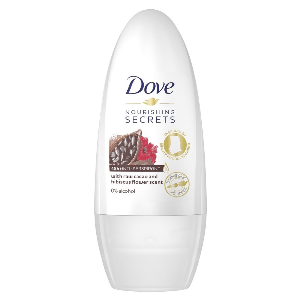 Dove Nourishing Secrets With Cacao and Hibiscus Παρέχει Αντιιδρωτική Προστασία για Μέχρι και 48 Ώρες 50ml