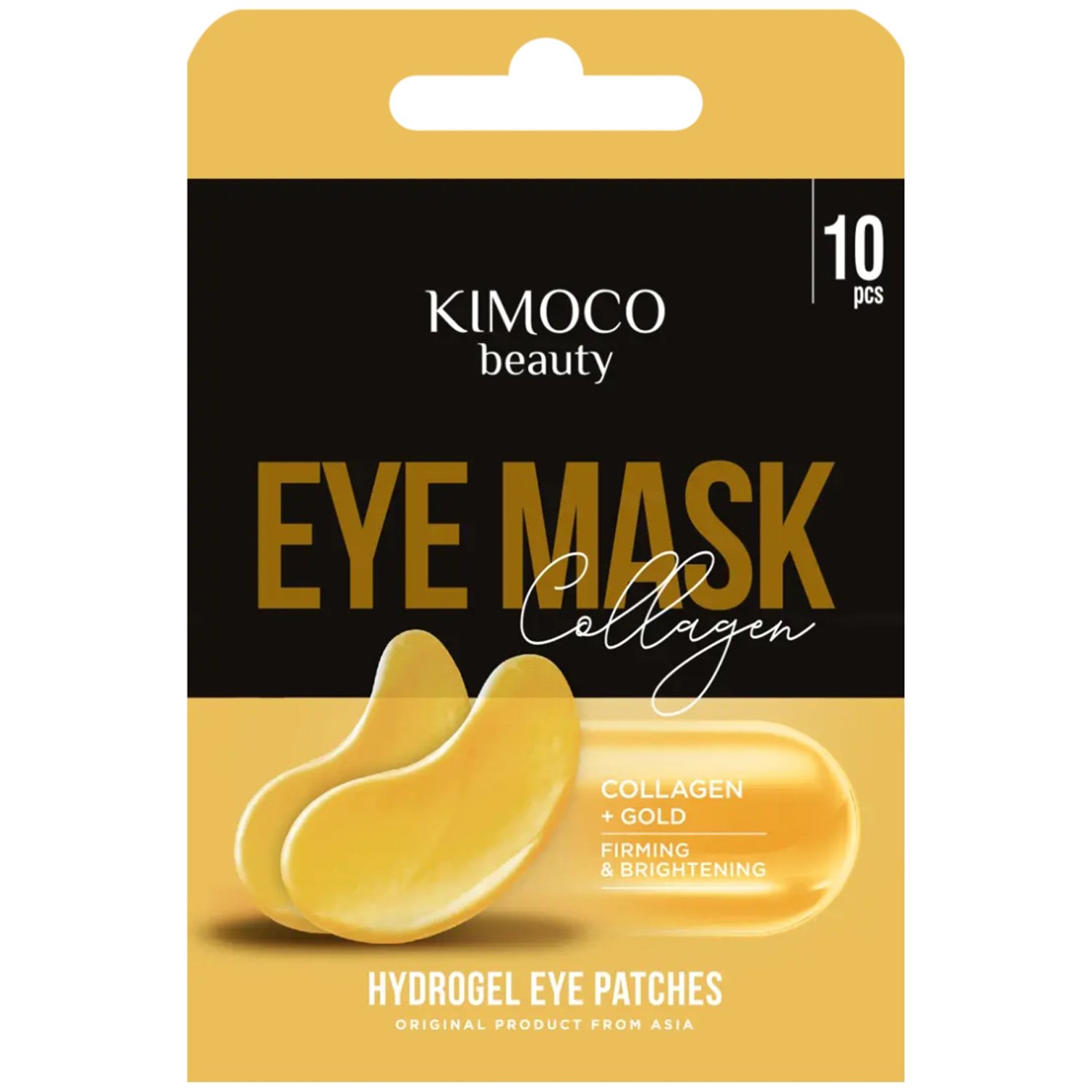 Kimoco Kimoco Beauty Firming & Brightening Gold & Collagen Eye Mask 10 Τεμάχια,Μάσκα Ματιών για Σύσφιξη & Λάμψη με Κολλαγόνο & Κολλοειδή Χρυσό