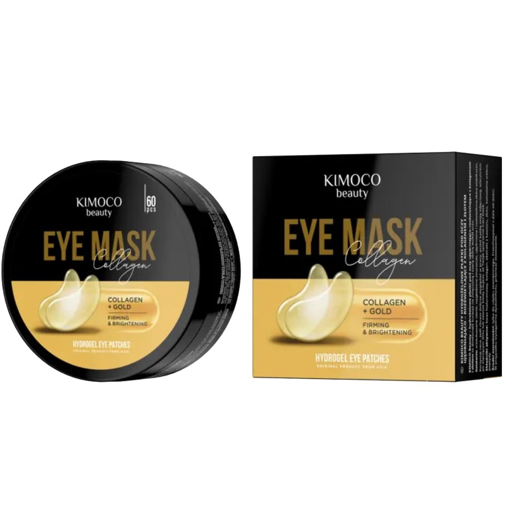 Kimoco Kimoco Firming & Brightening Gold & Collagen Eye Mask Μάσκα Ματιών για Σύσφιξη & Λάμψη με Κολλαγόνο & Κολλοειδή Χρυσό 60 Τεμάχια