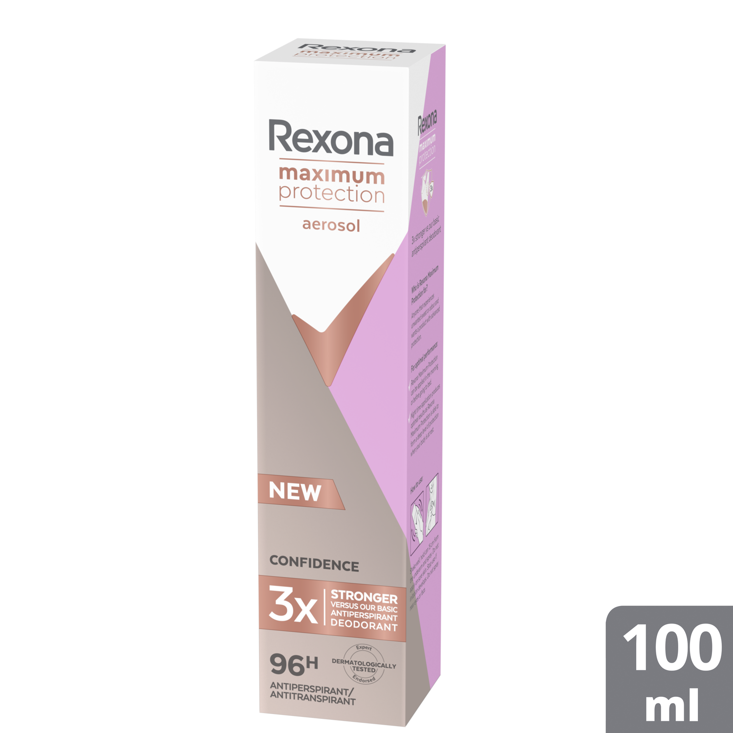 Rexona Confidence Maximum Protection Aerosol 96h Γυναικείο Αντιιδρωτικό Αποσμητικό με Αποτελεσματικότητα Έως και 96 Ώρες 100ml