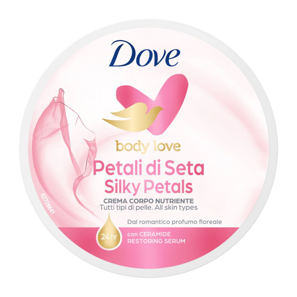 Dove Body Love Silky Petals Body Cream Ενυδατική Κρέμα Σώματος με 24ωρη Διάρκεια 300ml