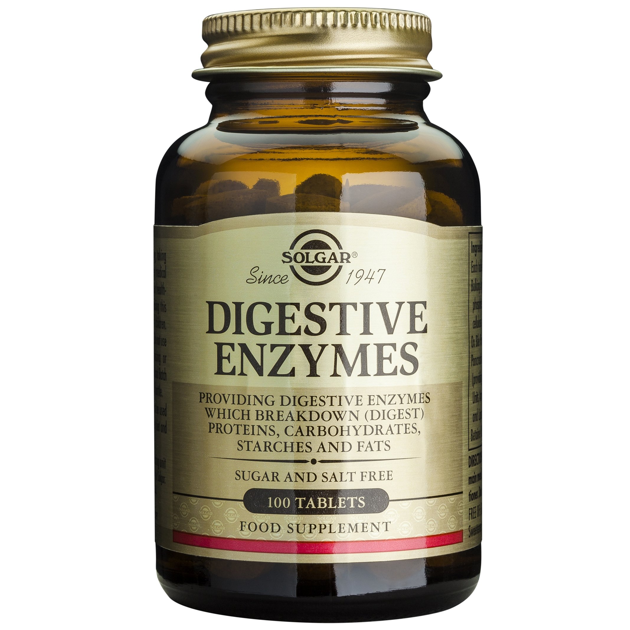 Solgar Digestive Enzymes Συμπλήρωμα Διατροφής για την Ενίσχυση της Πέψης 100tabs