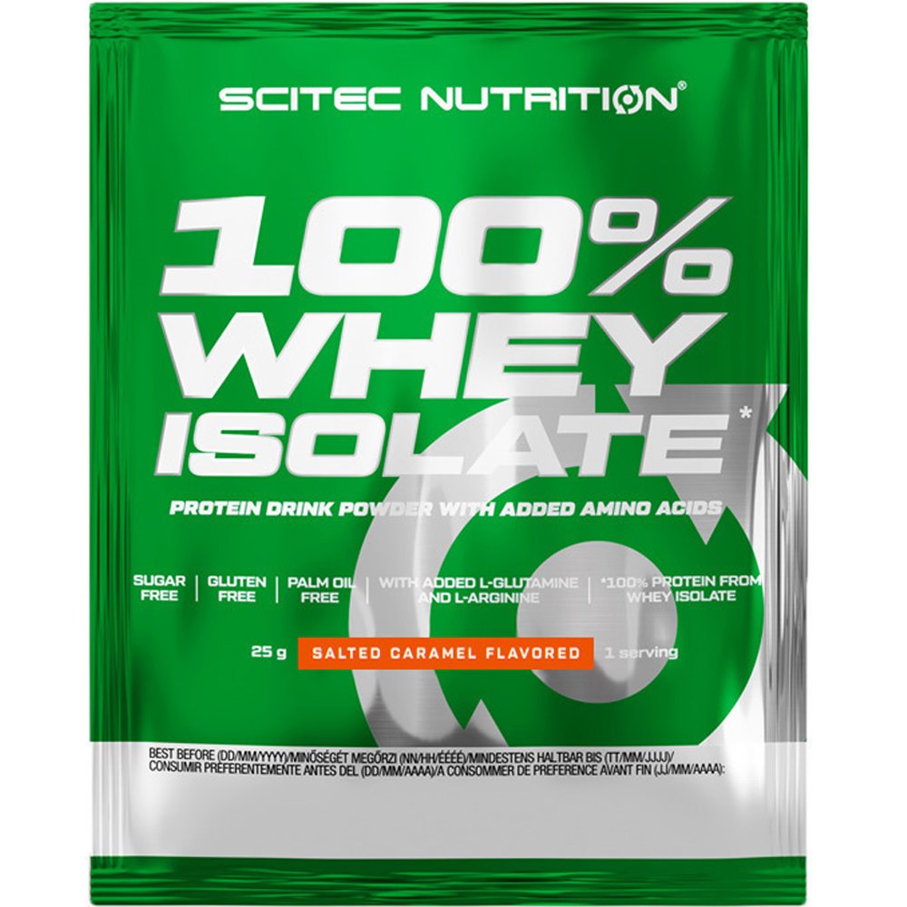 Scitec Nutrition 100% Whey Isolate Protein Συμπλήρωμα Διατροφής με 100% Υδρολυμένη Πρωτεΐνη Ορού Γάλακτος & Προσθήκη Αμινοξέων 25g – Salted Caramel