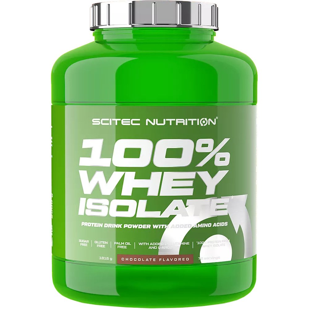 Scitec Nutrition Scitec Nutrition 100% Whey Isolate Συμπλήρωμα Διατροφής 100% Απομονωμένης Πρωτεΐνης Ορού Γάλακτος με Προσθήκη Αμινοξέων με Γεύση Σοκολάτα 1816g - Chocolate