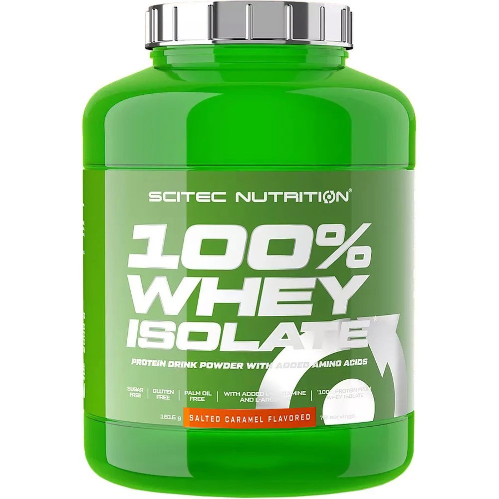 Scitec Nutrition 100% Whey Isolate Συμπλήρωμα Διατροφής 100% Απομονωμένης Πρωτεΐνης Ορού Γάλακτος με Προσθήκη Αμινοξέων με Γεύση Αλατισμένη Καραμέλα 1816g - Salted Caramel