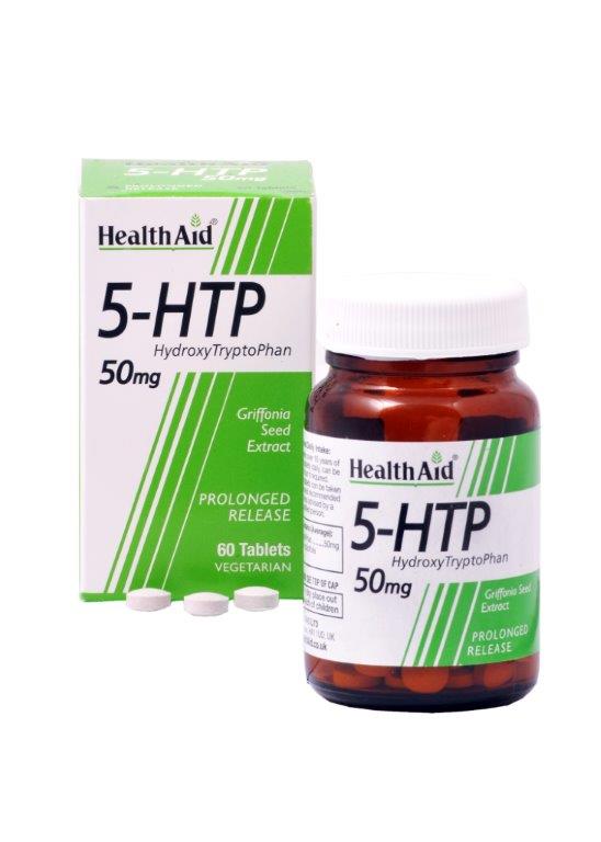 Health Aid TryptoPhan 5-HTP Grifonia Αμινοξύ Που Λειτουργεί Ως Ρυθμιστής Της Σεροτονίνης & Της Καλής Διάθεσης 60tab