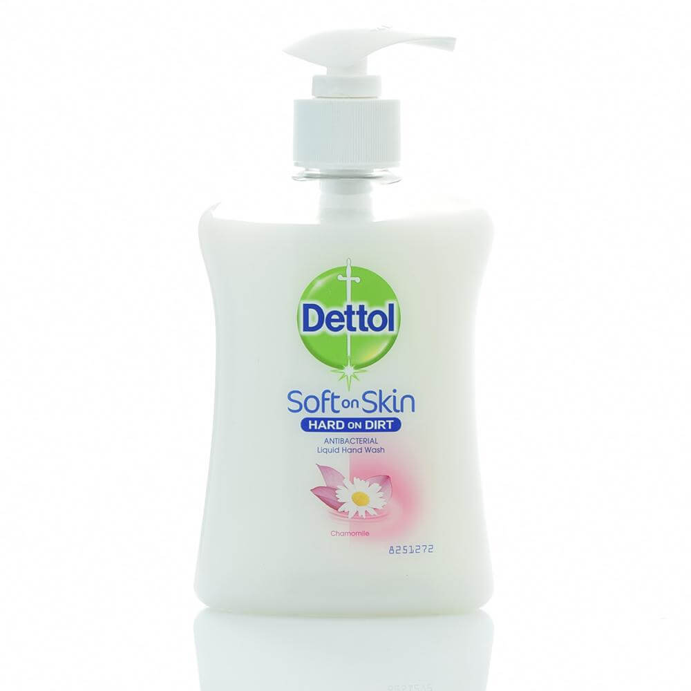 Dettol Soft On Skin Antibacterial Hand Wash Chamomile Αντιβακτιριδιακό Κρεμοσάπουνο Χεριών Χαμομήλι 250ml