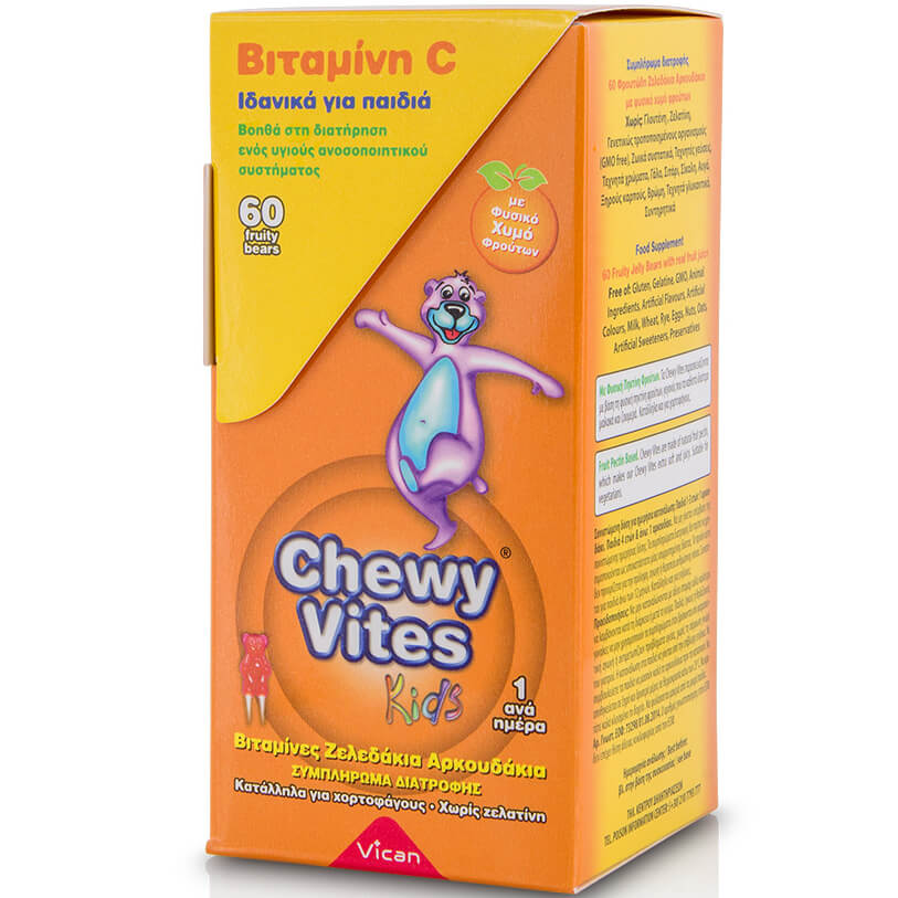 Chewy Vites Vitamin C Ζελεδάκια για Παιδιά, Γεύση & Ενέργεια στο Maximum 60Bears Chews 6212C