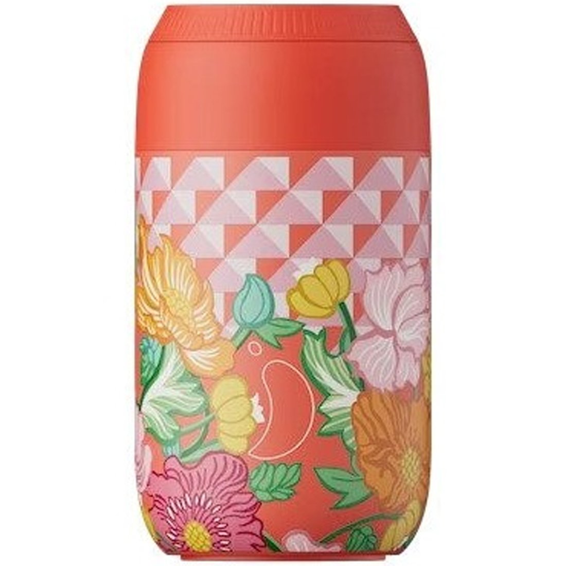 Chilly’s Series 2 Liberty Coffee Cup Ανοξείδωτη Κούπα Θερμός με Σχέδιο 340ml, Κωδ 22632 – Poppy Trelis
