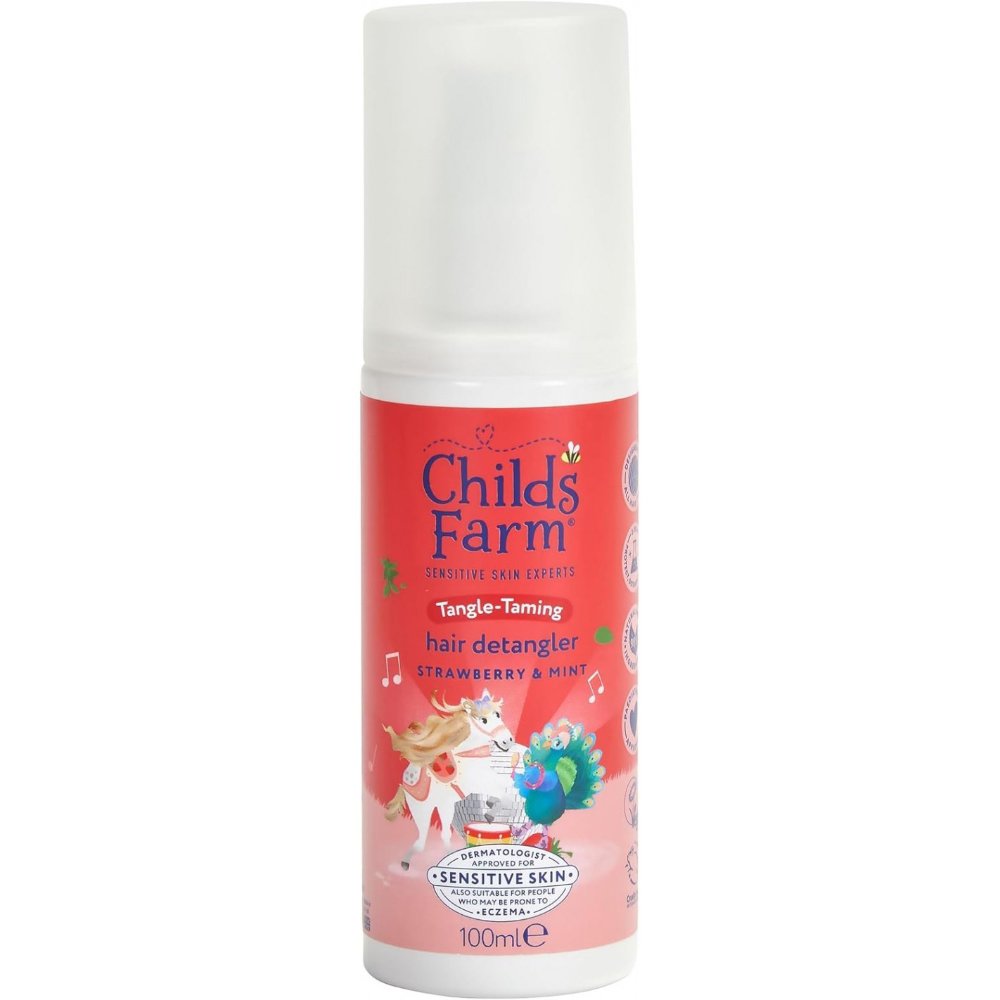Childs Farm Childs Farm Tangle-Taming Strawberry & Mint Hair Detangler Sprey Απαλό Σπρέι Ξεμπερδέματος Μαλλιών Φράουλας & Δυόσμου που Διαρκεί 100ml