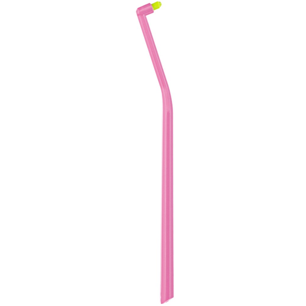 Curaprox CS 1006 Single Toothbrush Ροζ / Λαχανί Μονοθύσανη Οδοντόβουρτσα για Αποτελεσματικό Καθαρισμό Ορθοδοντικών Μηχανισμών & Εμφυτευμάτων 1 Τεμάχιο