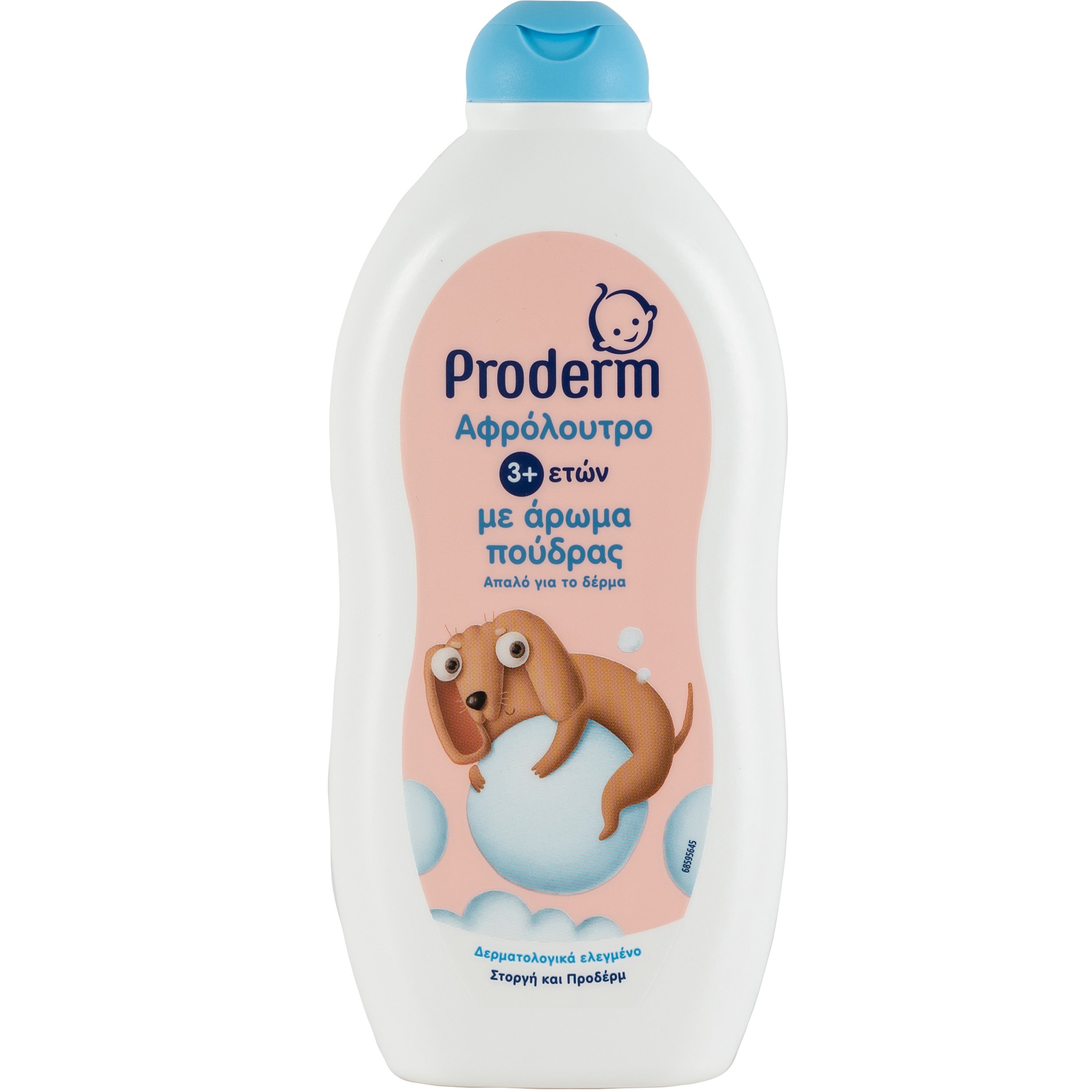 Proderm Proderm Kids Shower Gel Παιδικό Αφρόλουτρο Απαλό για το Δέρμα με Άρωμα Πούδρας 3+ Years 500ml