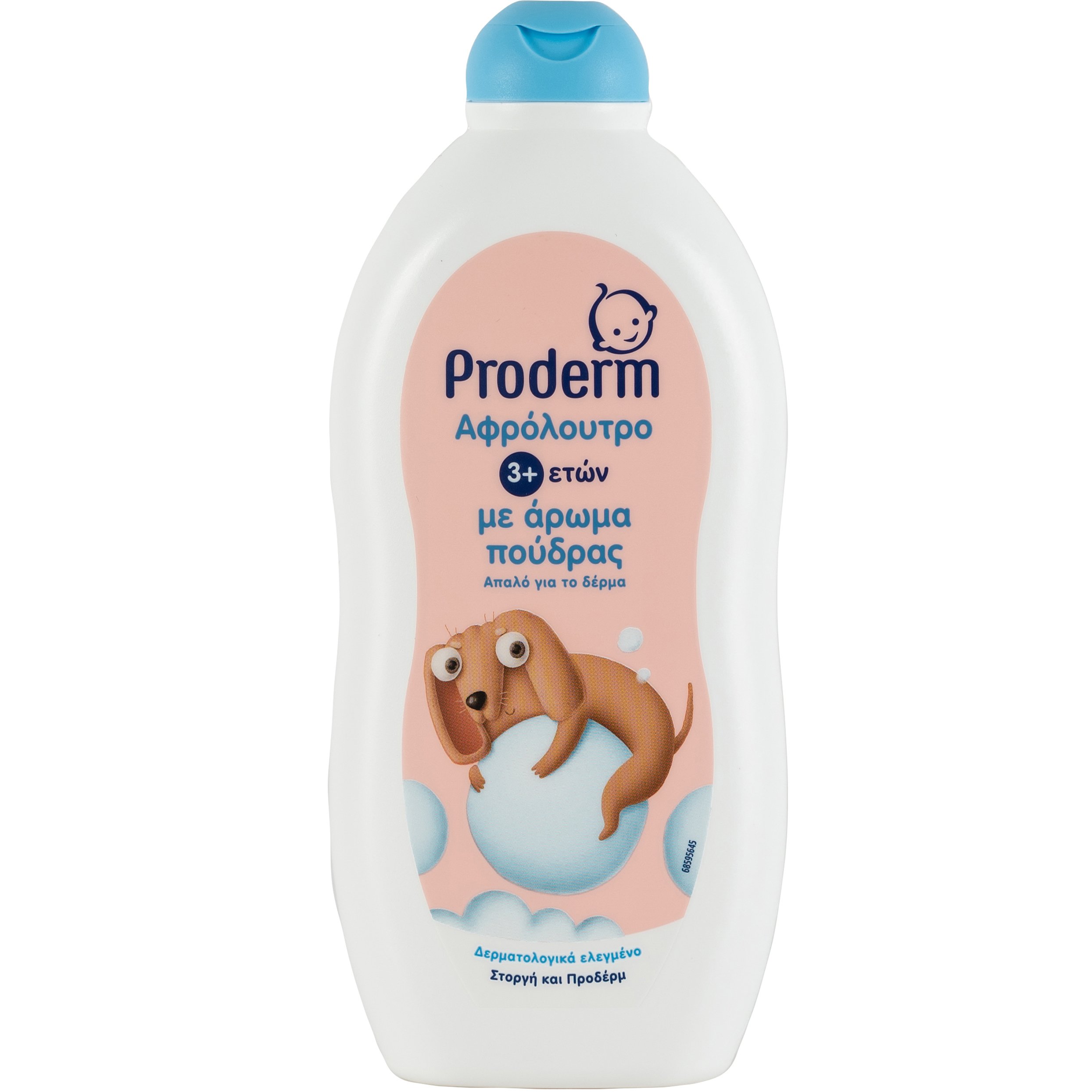 Proderm Kids Shower Gel Παιδικό Αφρόλουτρο Απαλό για το Δέρμα με Άρωμα Πούδρας 3+ Years 500ml