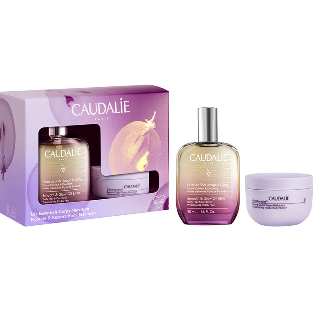 Caudalie Promo Smooth & Glow Oil Elixir for Body – Hair 50ml & Δώρο Vinotherapist Replenishing Vegan Body Butter 40ml