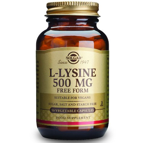 Solgar L-Lysine Συμπλήρωμα Διατροφής για τη Προστασία του Ύπατος & την Αποτοξίνωση των κυττάρων 50veg.caps/tabs – 500mg 50caps