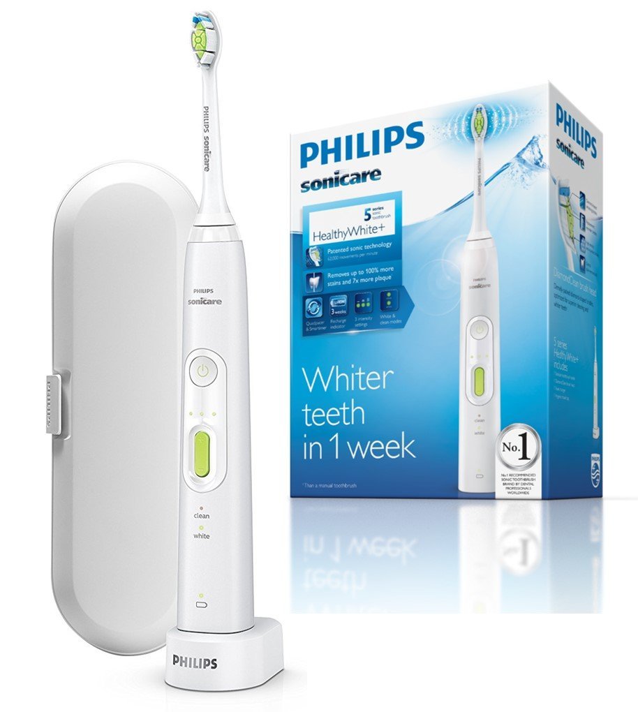 Philips Sonicare Healthy White+ Ηλεκτρική Οδοντόβουρτσα Σχεδιασμένη να Αφαιρεί Λεκέδες & να Προσφέρει Απαλή Λεύκανση HX8911/02