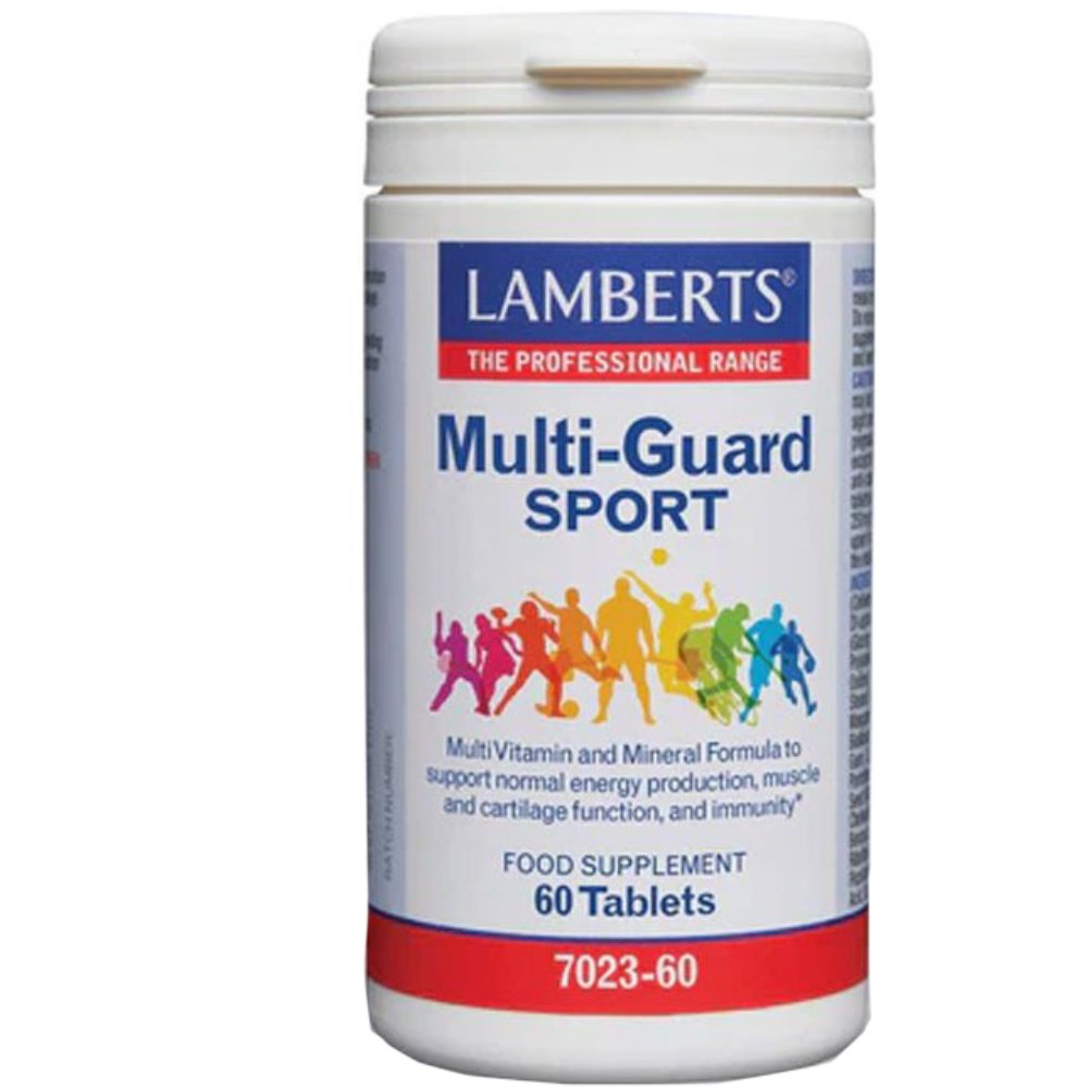 Lamberts Lamberts Multi-Guard Sport Συμπλήρωμα Διατροφής Φόρμουλας Πολυβιταμινών & Μετάλλων για Άτομα που Ακολουθούν Απαιτητικό Πρόγραμμα Εκγύμνασης 60tabs