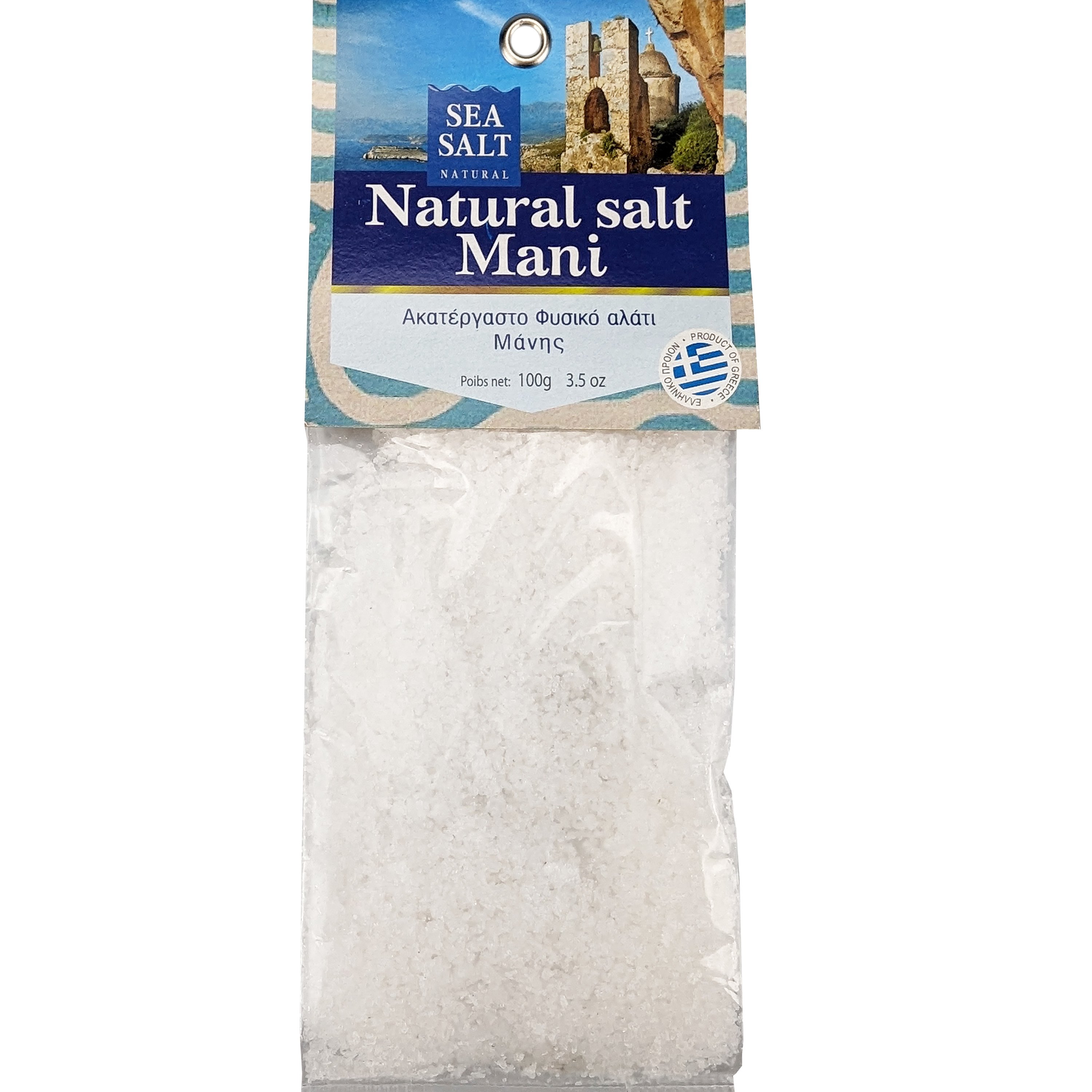 Sparta Sparta Natural Sea Salt Mani Ακατέργαστο Φυσικό Αλάτι Μάνης 100g 