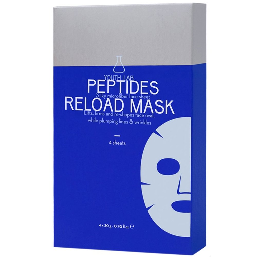 Youth Lab Peptides Reload Mask Υφασμάτινη Μάσκα Προσώπου με Πεπτίδια, για Πλήρη Αναδόμηση της Ώριμης Επιδερμίδας 4 Τεμάχια