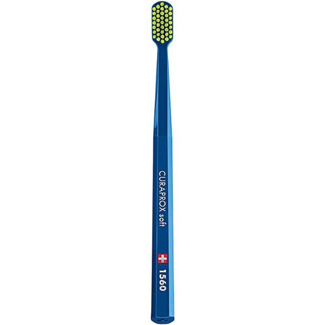 Curaprox CS 1560 Soft Toothbrush Μπλε - Λαχανί Χειροκίνητη Οδοντόβουρτσα με Μαλακές Ίνες για Βαθύ Καθαρισμό 1 Τεμάχιο
