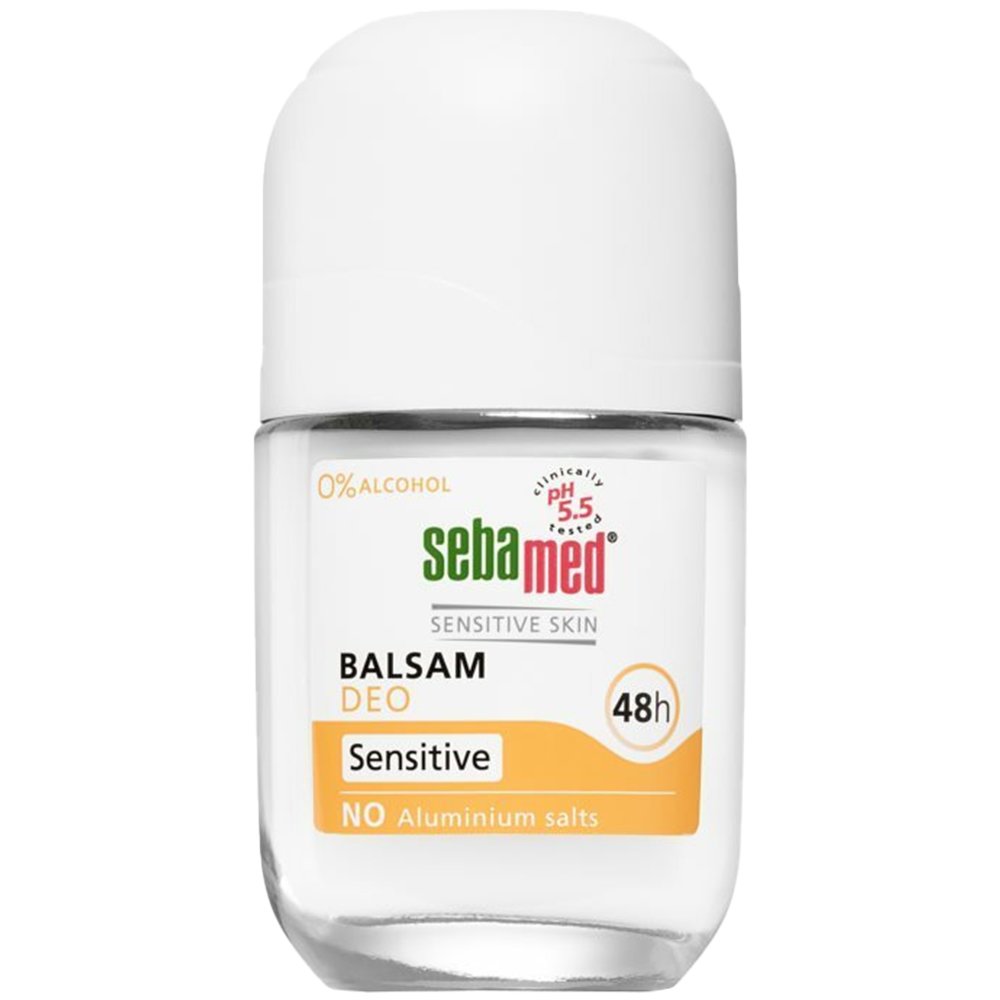 Sebamed Balsam Sensitive Deodorant Roll-on 48h Αποσμητικό Roll-On Κατάλληλο για Ευαίσθητη Επιδερμίδα 50ml