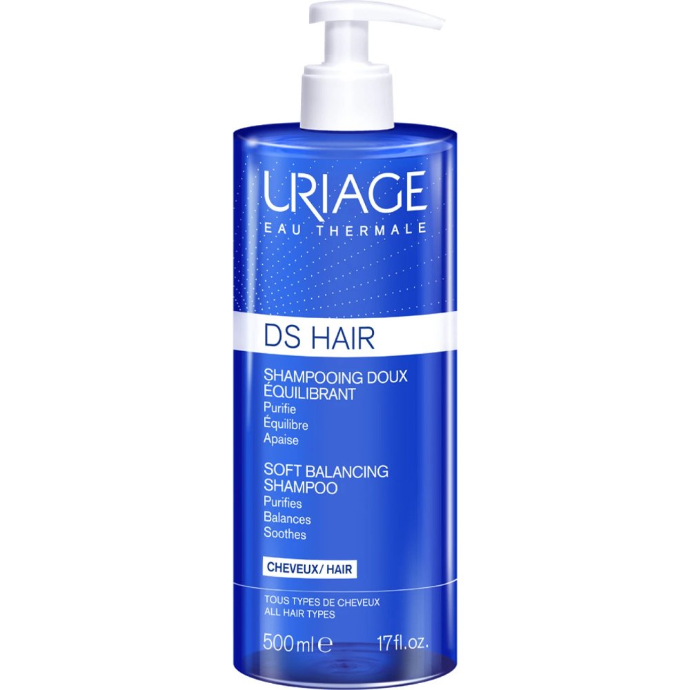 Uriage Uriage DS Hair Soft Balancing Shampoo Απαλό Εξισορροπητικό Σαμπουάν Καθημερινής Χρήσης 500ml