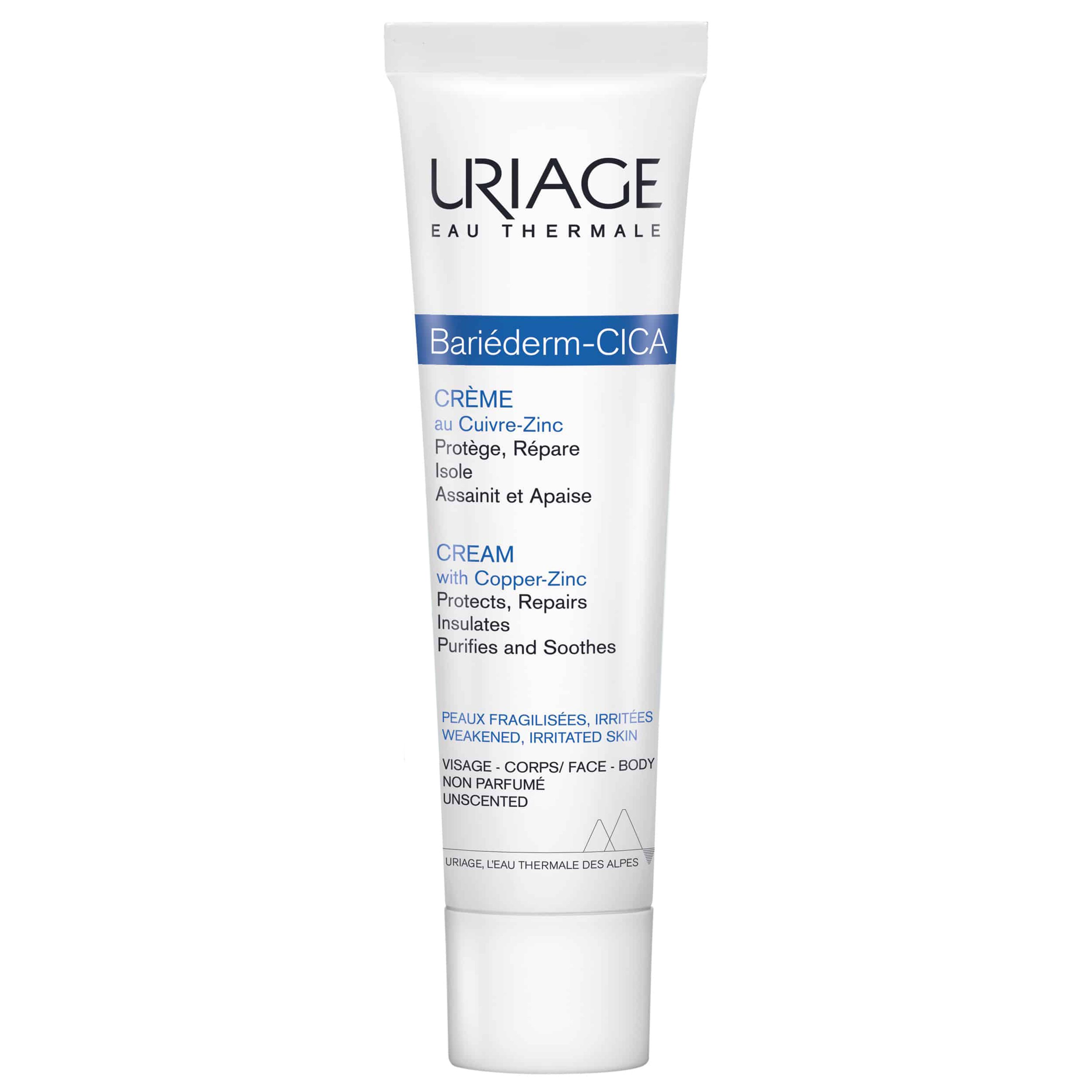 Uriage Uriage Bariederm Copper-Zinc Cica Cream Προστατευτική Αναπλαστική Κρέμα Ιδανική για το Εύθραυστο Δέρμα 100ml