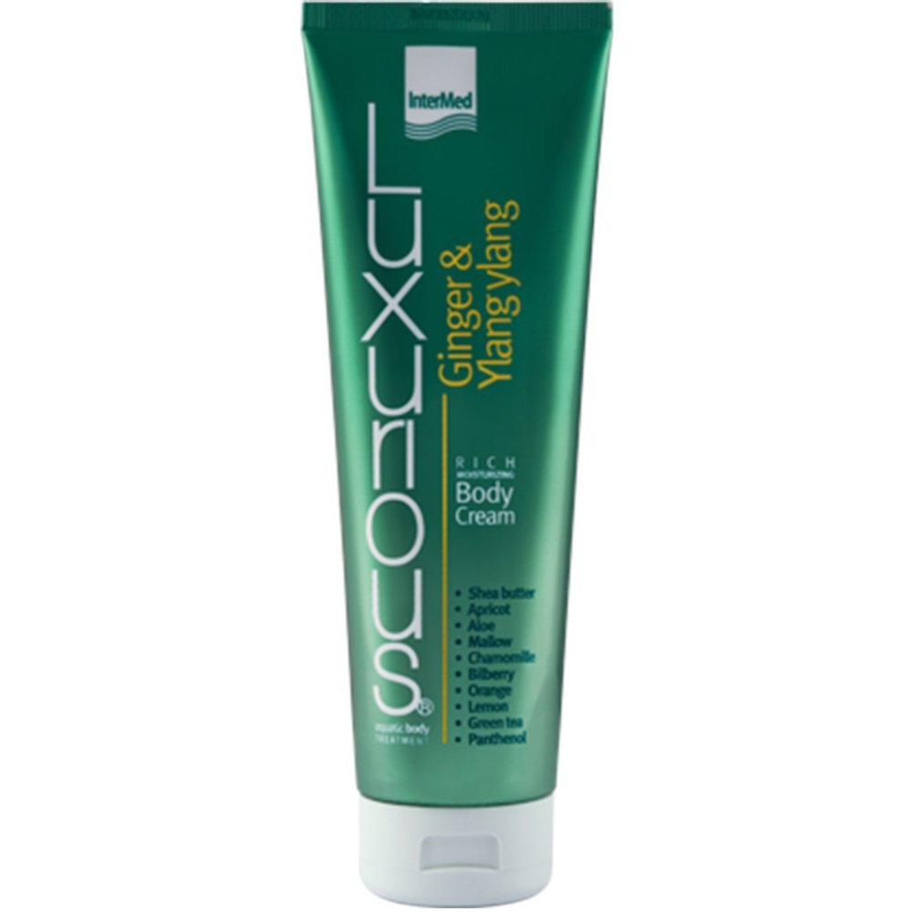 Luxurious Luxurious Ginger & Ylang Ylang Rich Moisturising Body Cream Πλούσια Ενυδατική Κρέμα Σώματος με Αναζωογονητικό Άρωμα Τζίντζερ & Υλάνκγ Υλάνγκ για Λείο & Απαλό Δέρμα 280ml