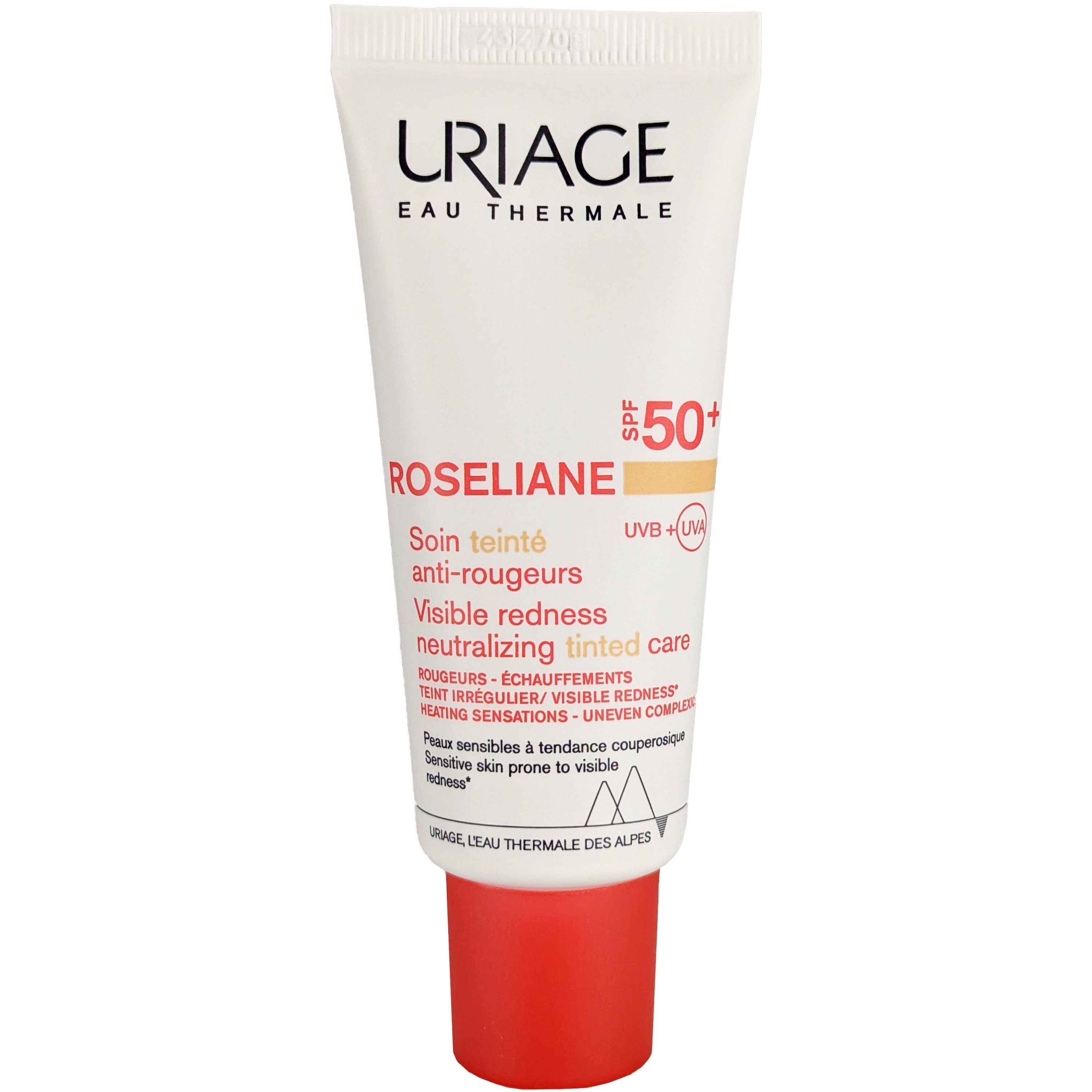 Uriage Uriage Roseliane Visible Redness Neutralizing Tinted Care Spf50+ Ενυδατική Κρέμα για Ευαίσθητο Δέρμα με Τάση για Ερυθρότητα Πολύ Υψηλής Προστασίας 40ml