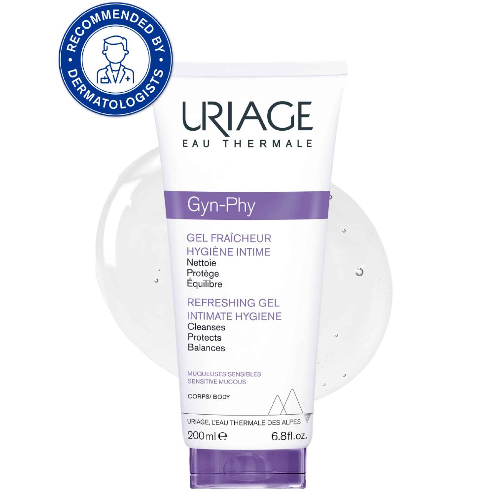 Uriage Gyn-Phy Refreshing Intimate Hygiene Gel Αναζωογονητικό Τζέλ Καθαρισμού για την Ευαίσθητη Περιοχή 200ml