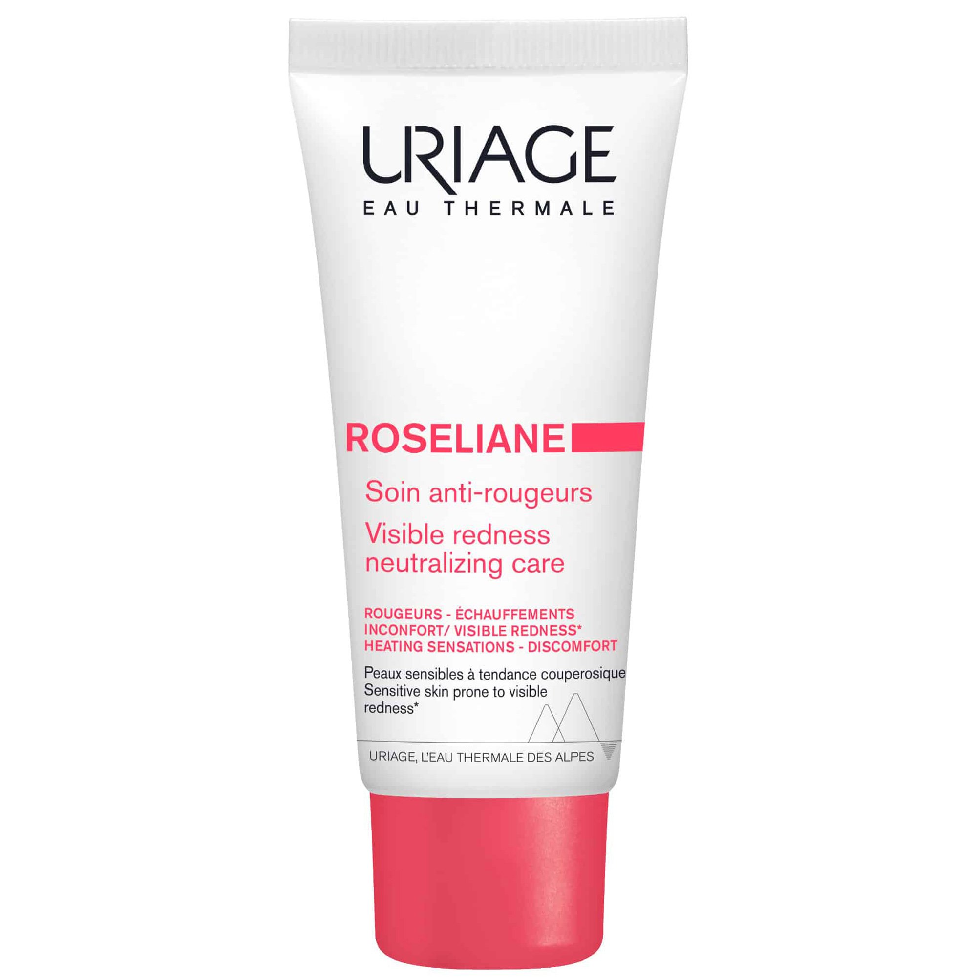 Uriage Uriage Roseliane Visible Redness Neutrilizing Care Πλούσια, Μη Λιπαρή Κρέμα Προσώπου Κατά της Ερυθρότητας για Επιδερμίδα με Τάση για Κοκκινίλες 40ml