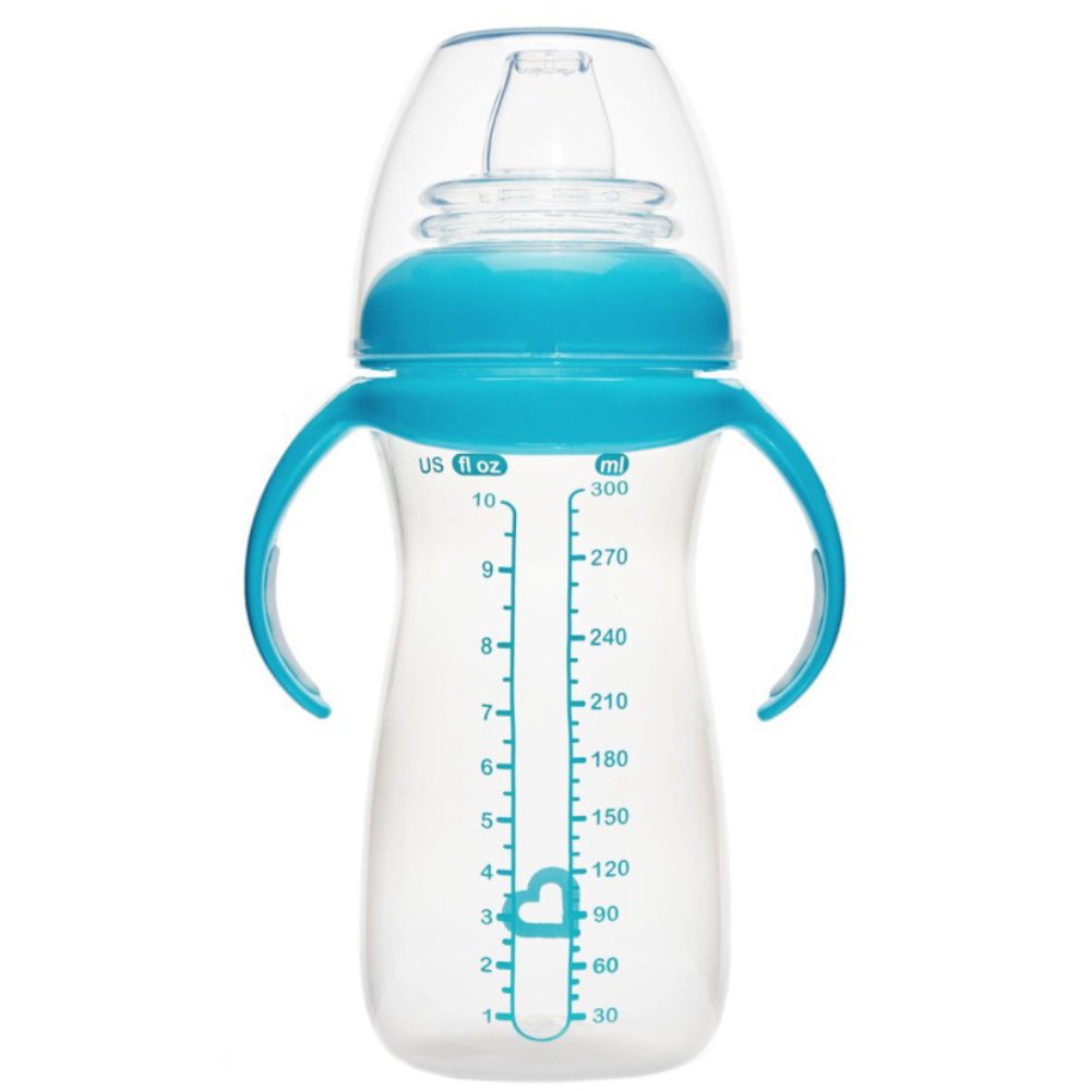 Munchkin Gentle Transition Baby's First Sippy Spill-Proof Antifuite Cup 6m+ Εκπαιδευτικό Ποτηράκι με Χερούλια 300ml - Blue