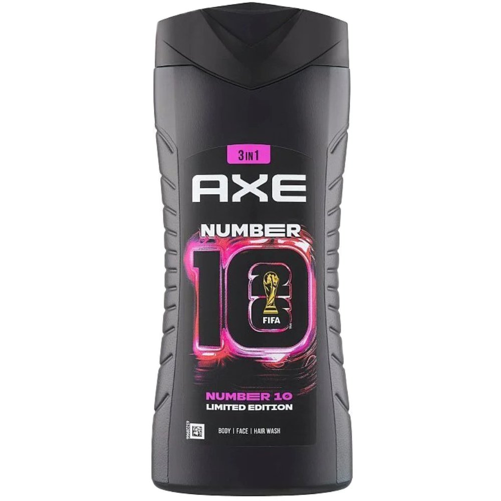 Axe Number 10 Fresh & Clean & Smell Irresistible 3in1 Body, Face & Hair Wash Ενυδατικό Αφρόλουτρο Προσώπου, Σώματος & Μαλλιών για Άνδρες με Άρωμα Γκρέιπφρουτ & Δυόσμο 400ml