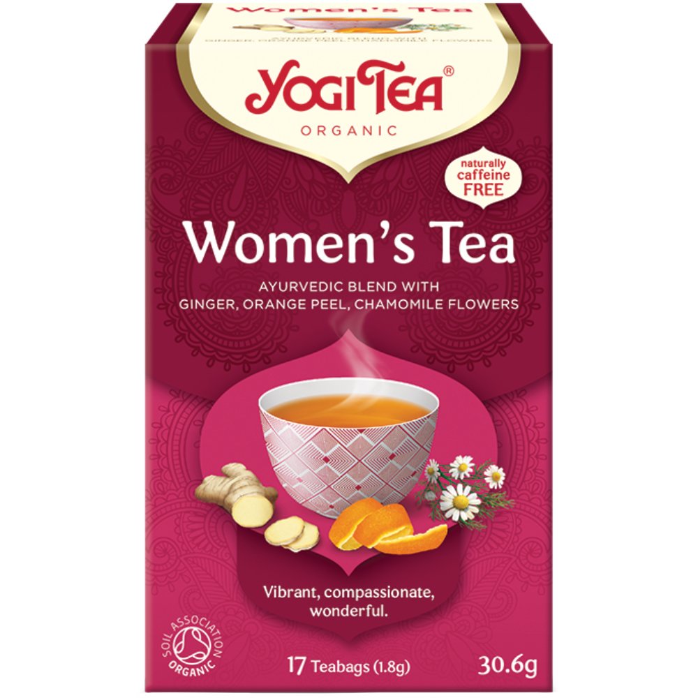 Yogi Tea Yogi Tea Women's  Tea Ρόφημα Βοτάνων με Μείγμα από Τζίντζερ, Ξύσμα Πορτοκαλιού & Ανθή Λουλουδιών για Αίσθηση Αναζωογόνησης, Θαλπωρής & Ηρεμίας 17 Teabags (17 Φακελάκια x 1,8g)