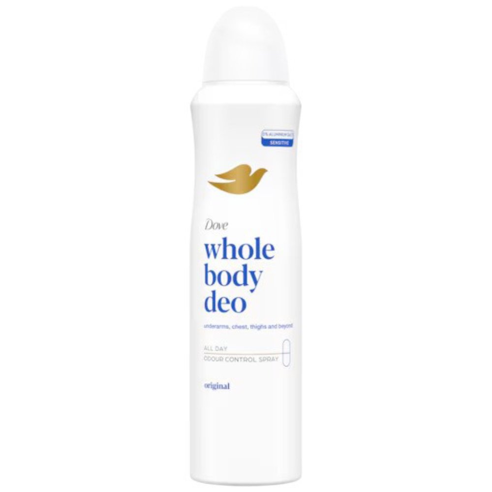 Dove Original Scent Whole Body Deo Sensitive Spray Αποσμητικό Spray για Όλο το Σώμα με Κλασικό  Άρωμα & με Αίσθηση Δροσιάς 150ml