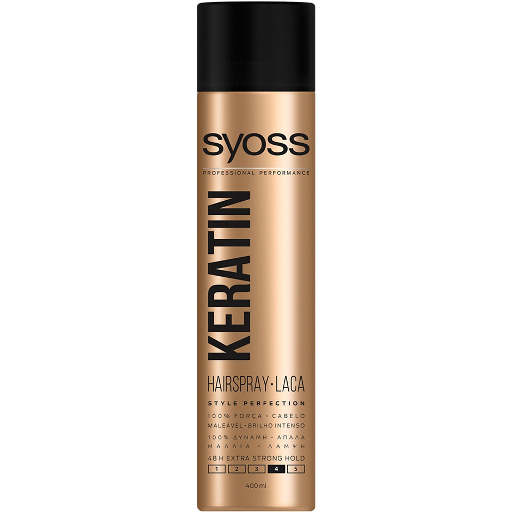 Syoss Syoss Hairspray Keratin Επαγγελματικό Δυνατό Κράτημα για Μαλλιά Γεμάτα Ζωντάνια & Λάμψη 400ml