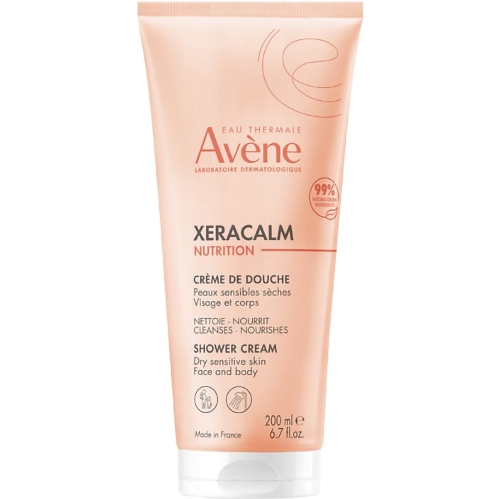 Avene Xeracalm Nutrition Shower Cream Κρέμα Καθαρισμού Προσώπου - Σώματος για Ευαίσθητες & Ξηρές Επιδερμίδες 200ml
