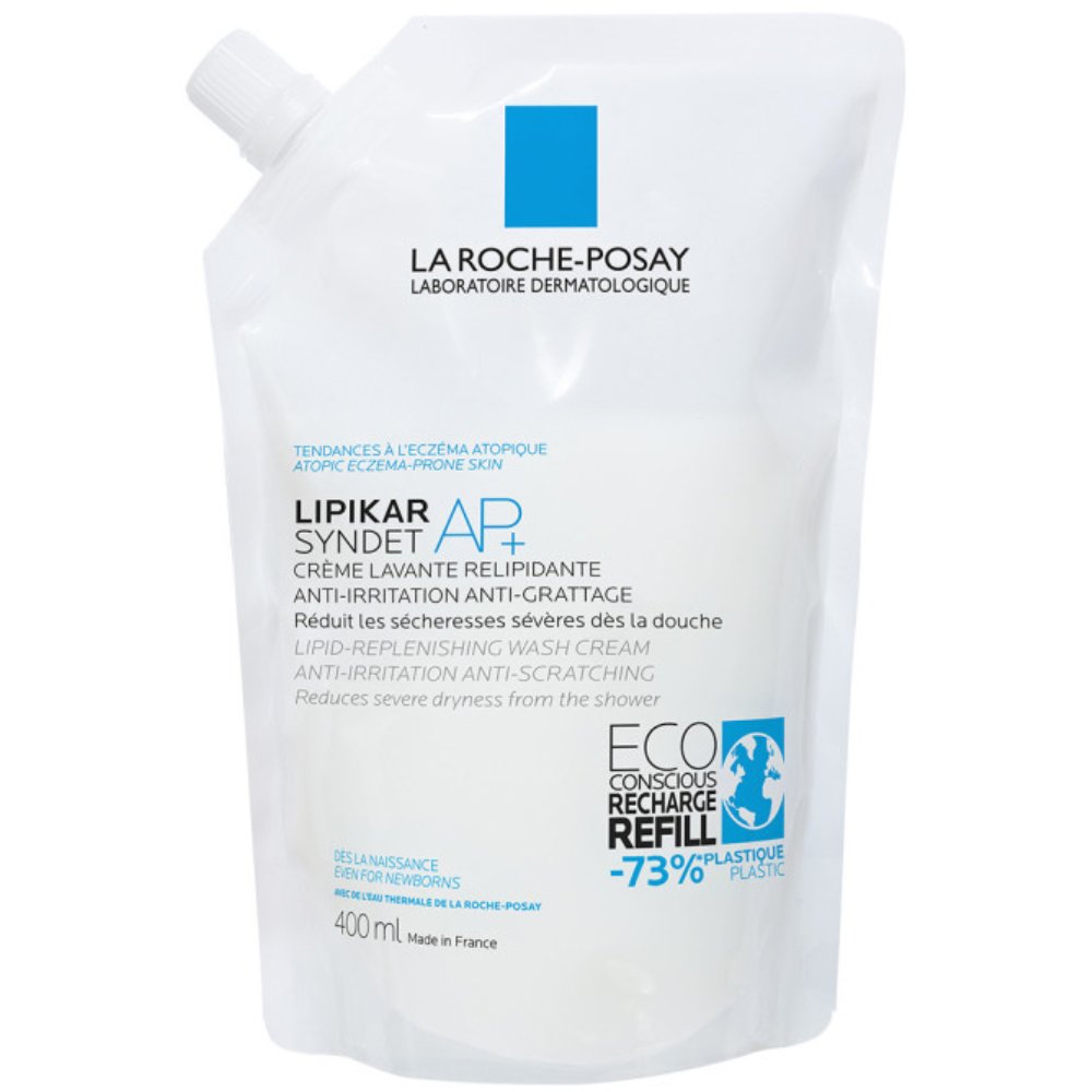 La Roche-Posay Anti-Irritation Lipikar Syndet AP+ Ανταλλακτικό Κρεμώδες Αφρόλουτρο για το Ξηρό Δέρμα με Τάση Ατοπίας 400ml Refill