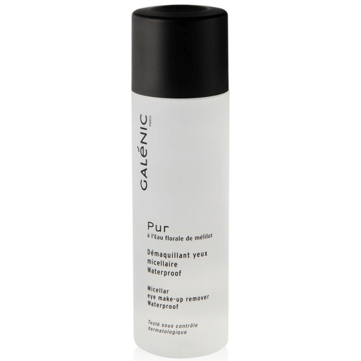 Galenic Pur Demaquillant Yeux Micellaire Waterproof Αδιάβροχο Καθαριστικό Ματιών 125ml
