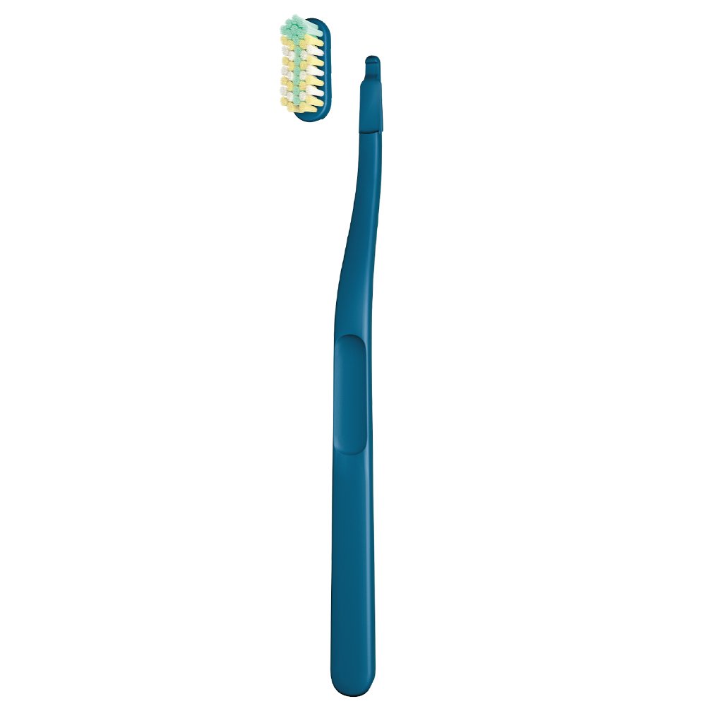 Jordan Change 2 Brush Heads & Travel Cap Soft Toothbrush Μαλακή Οδοντόβουρτσα με 2 Ανταλλακτικές Κεφαλές 1 Τεμάχιο - Μπλέ