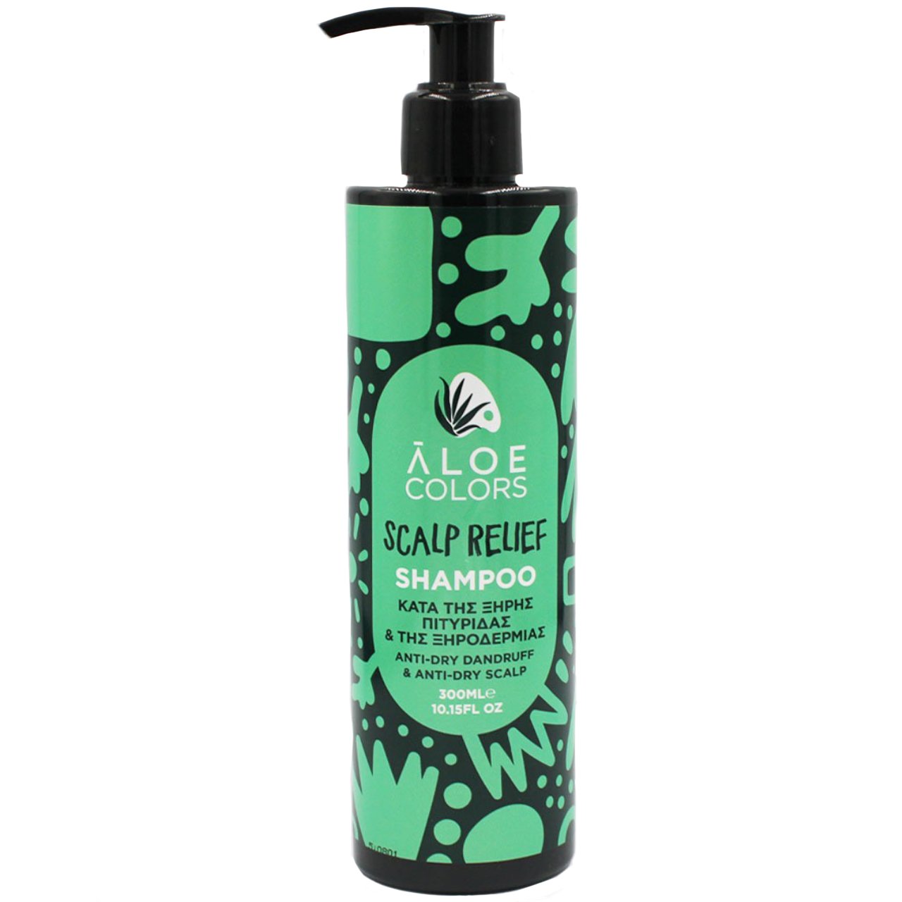 Aloe Colors Aloe Colors Relief Anti-Dry Scalp & Anti-Dandruff Shampoo Σαμπουάν Κατά της Ξηρής Πιτυρίδας & της Ξηροδερμίας, με Αντλία 300ml