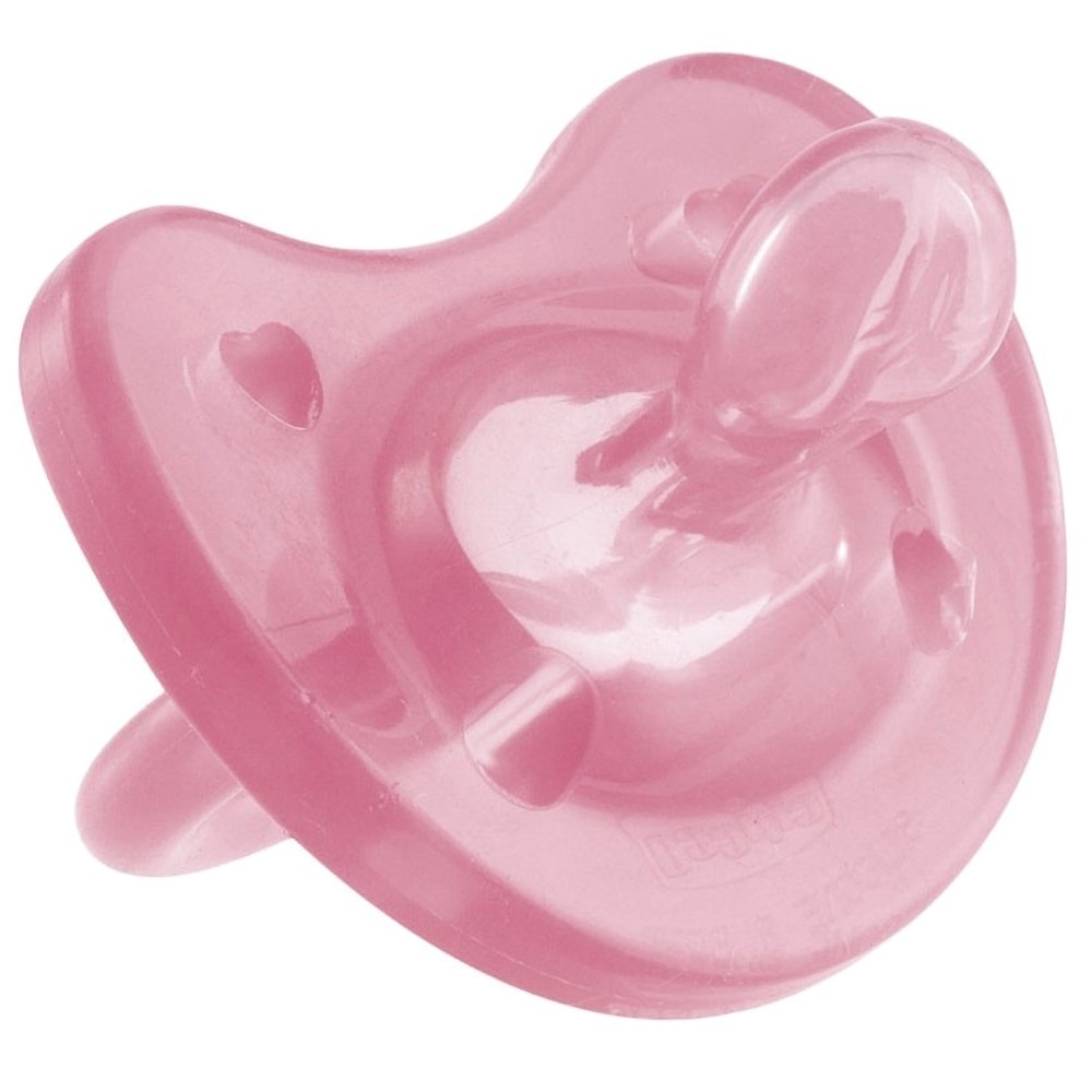 Chicco Physio Forma Soft Silicone Soother 0-6m Ορθοδοντική Πιπίλα Σιλικόνης 1 Τεμάχιο - Ροζ