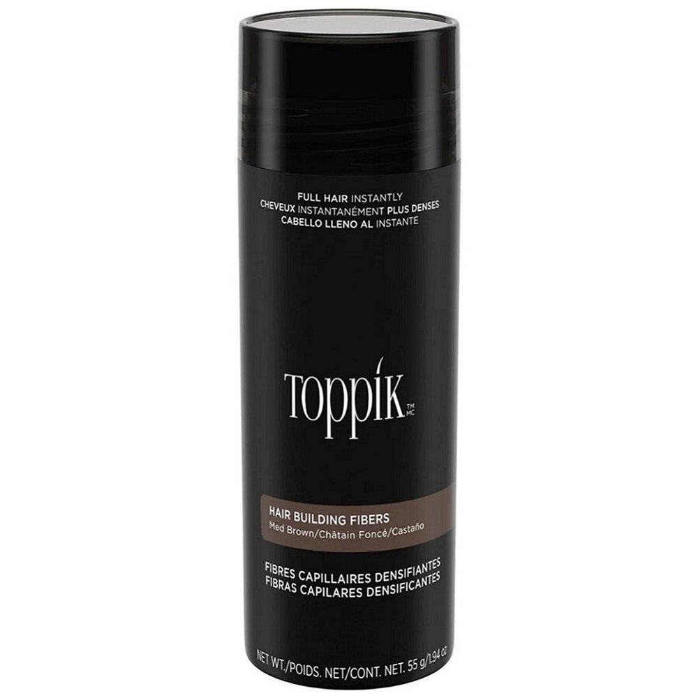 Toppik Toppik Hair Building Fibers Ίνες Κάλυψης Αραίωσης Μαλλιών με Κερατίνη 55g - Medium Brown
