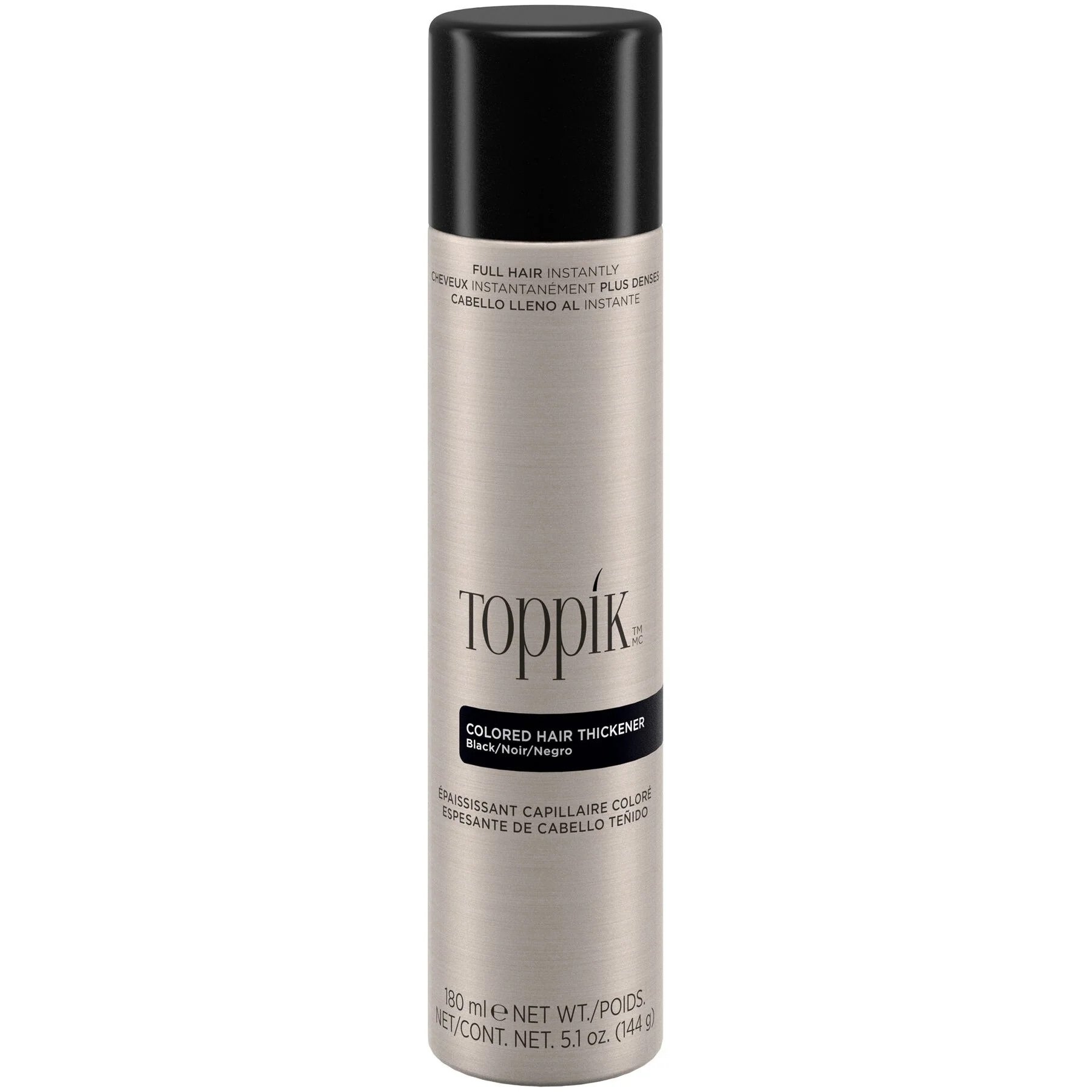 Toppik Toppik Colored Hair Thickener Πυκνωτικό Σπρέι για Βαμμένα Μαλλιά Μακράς Διαρκείας 180ml - Black