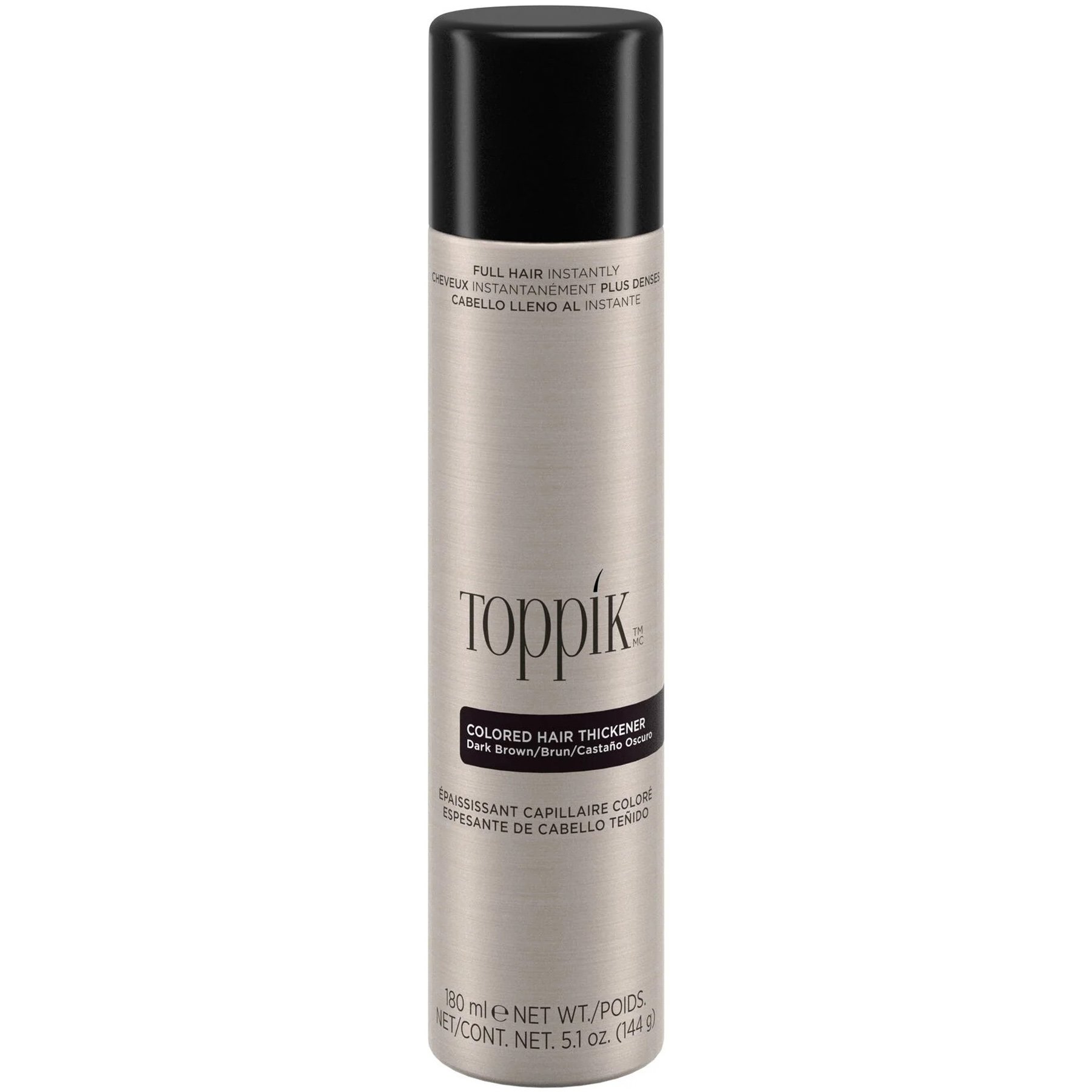 Toppik Toppik Colored Hair Thickener Πυκνωτικό Σπρέι για Βαμμένα Μαλλιά Μακράς Διαρκείας 180ml - Dark Brown