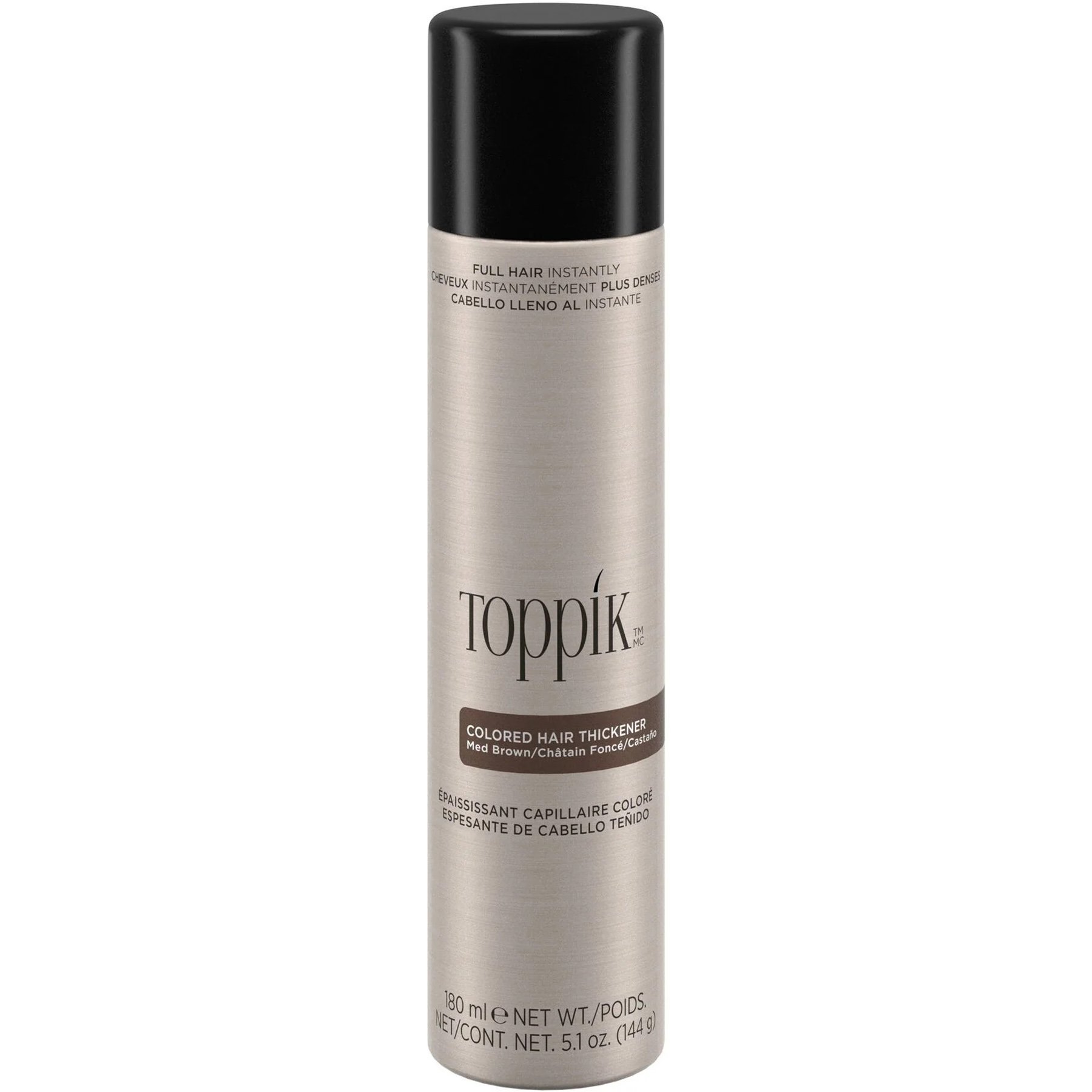 Toppik Toppik Colored Hair Thickener Πυκνωτικό Σπρέι για Βαμμένα Μαλλιά Μακράς Διαρκείας 180ml - Medium Brown