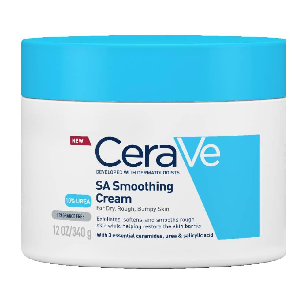 CeraVe SA Smoothing Cream Ενυδατώνει και Απολεπίζει την Ξηρή Τραχιά Επιδερμίδα 340gr