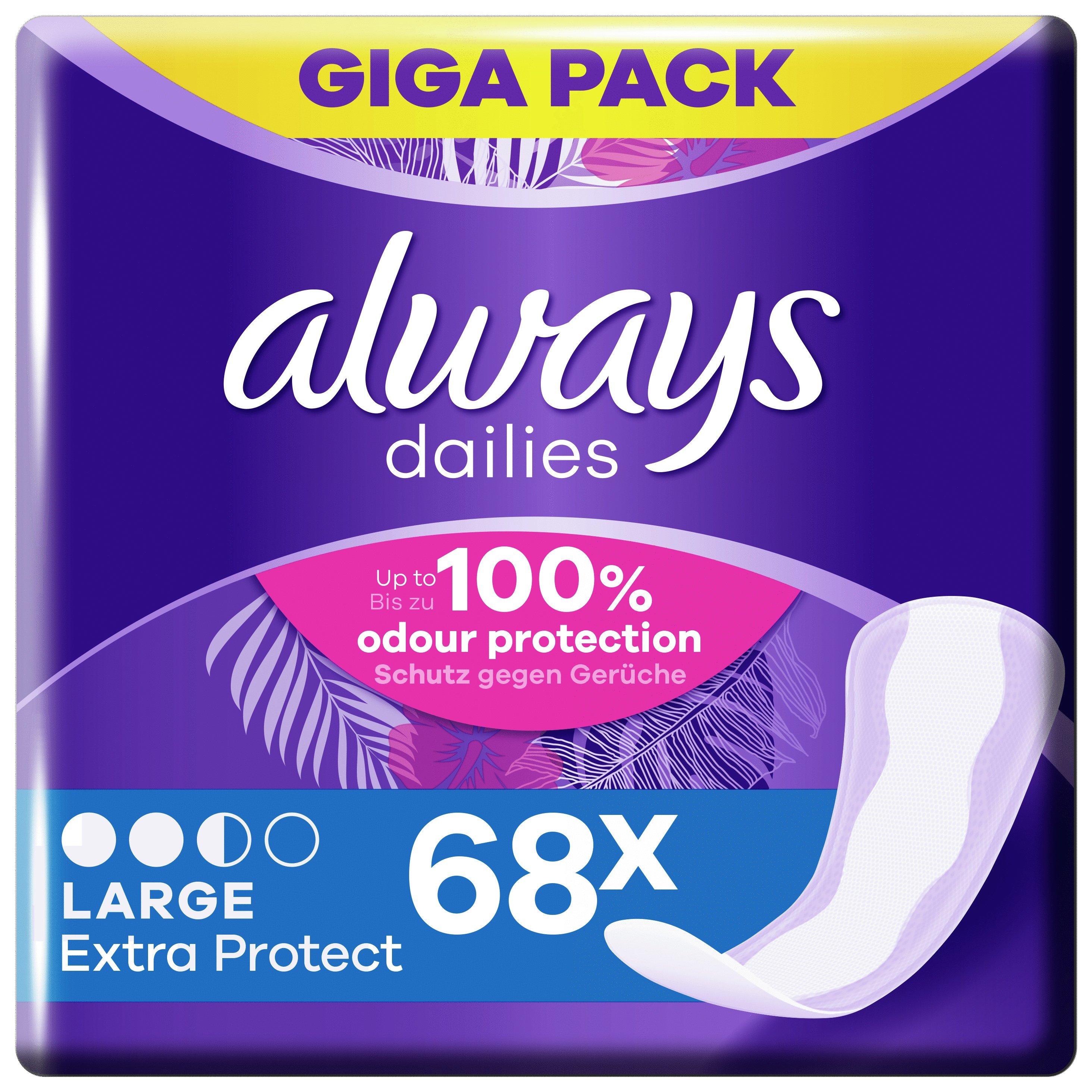 Always Πακέτο Προσφοράς Dailies Extra Protect Large Σερβιετάκια 44 Τεμάχια & Δώρο 24 Τεμάχια